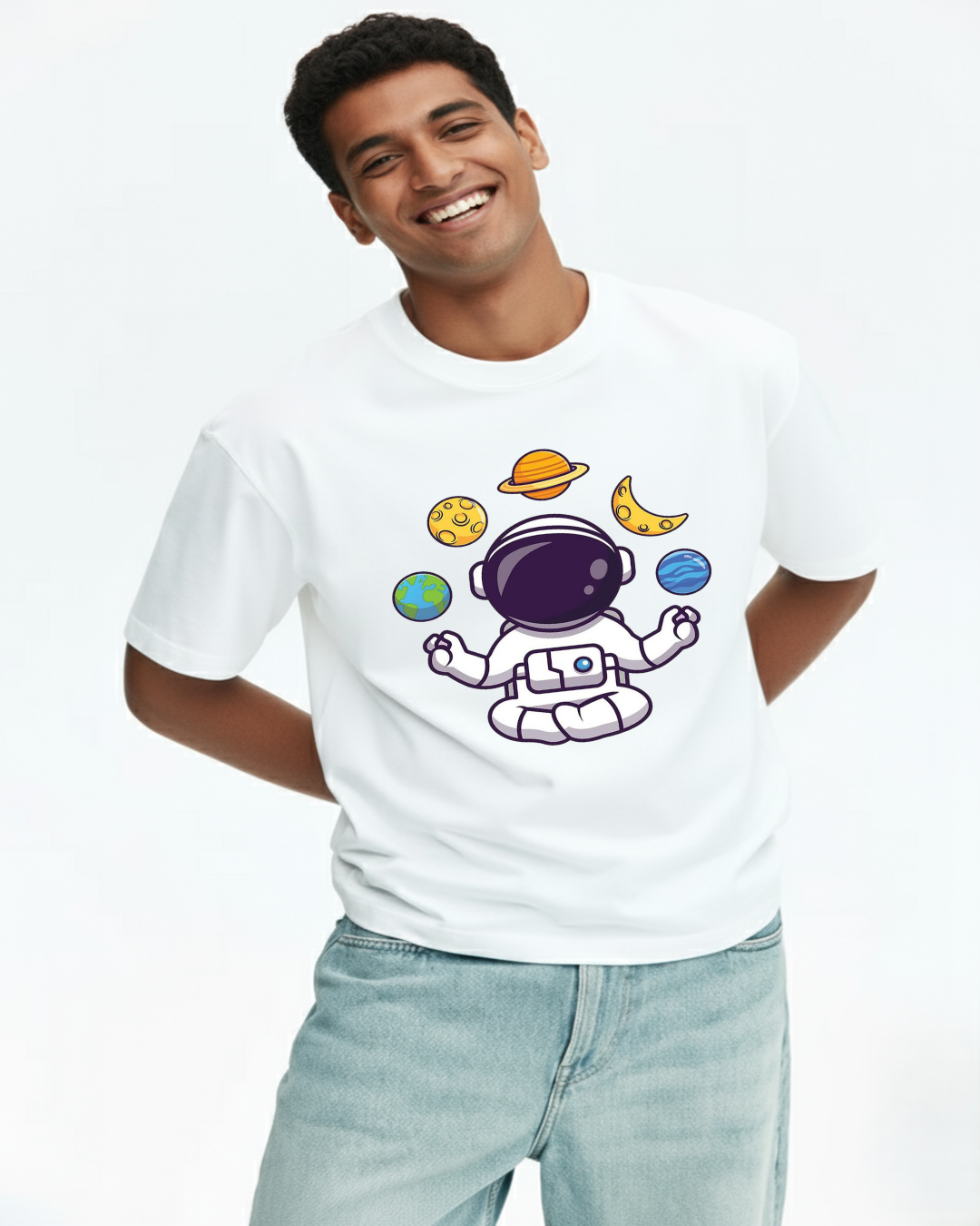 Siyalta – Cosmic Balance | Oversized T-Shirt, Short Sleeve, Casual Fit