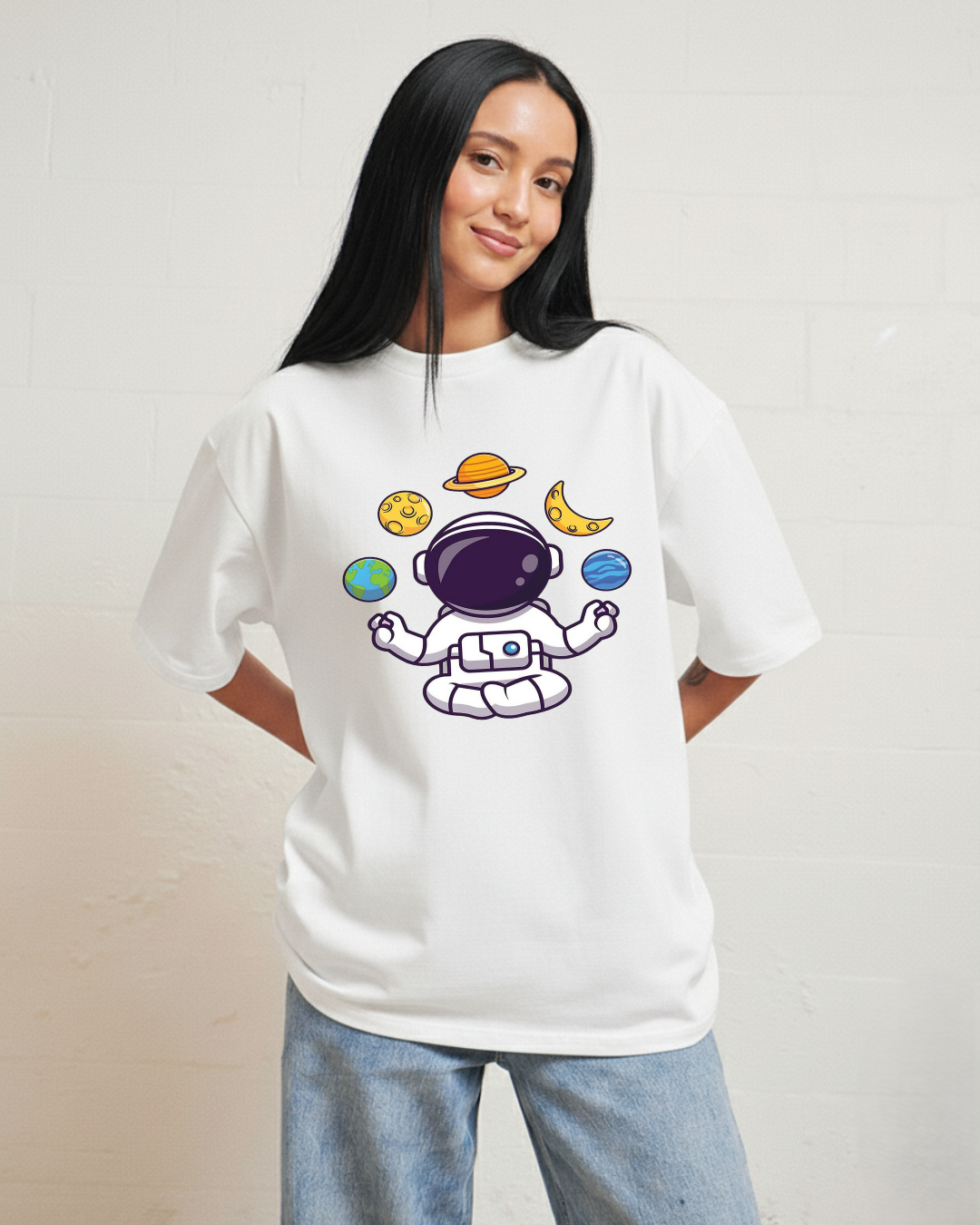 Siyalta – Cosmic Balance | Oversized T-Shirt, Short Sleeve, Casual Fit