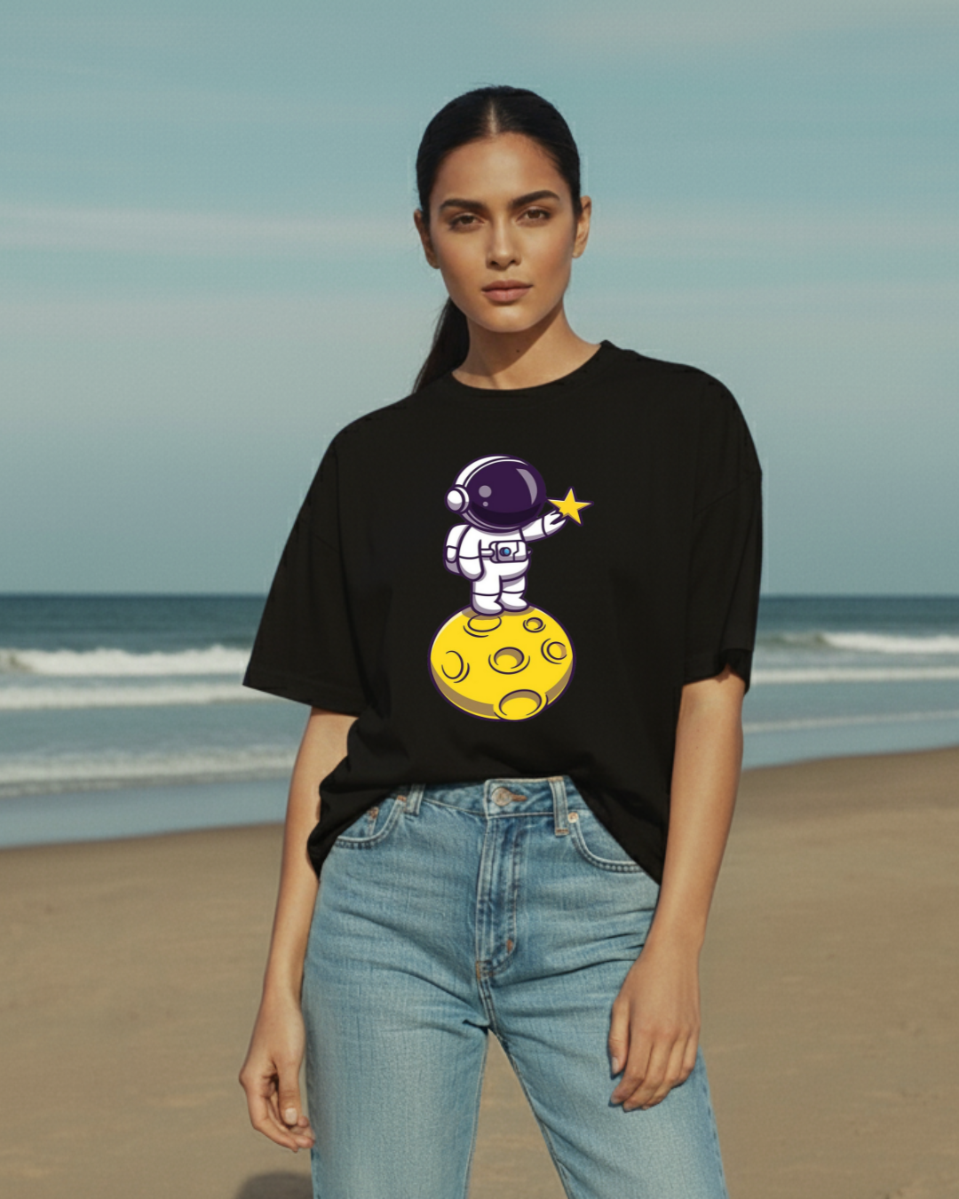 Siyalta – Stardust Keeper | Oversized T-Shirt, Short Sleeve, Casual Fit