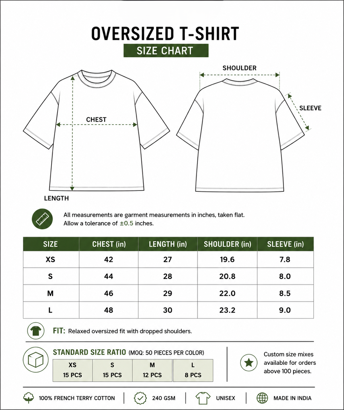 Premium Oversized Essentials | buy any 3 @999 offer !!