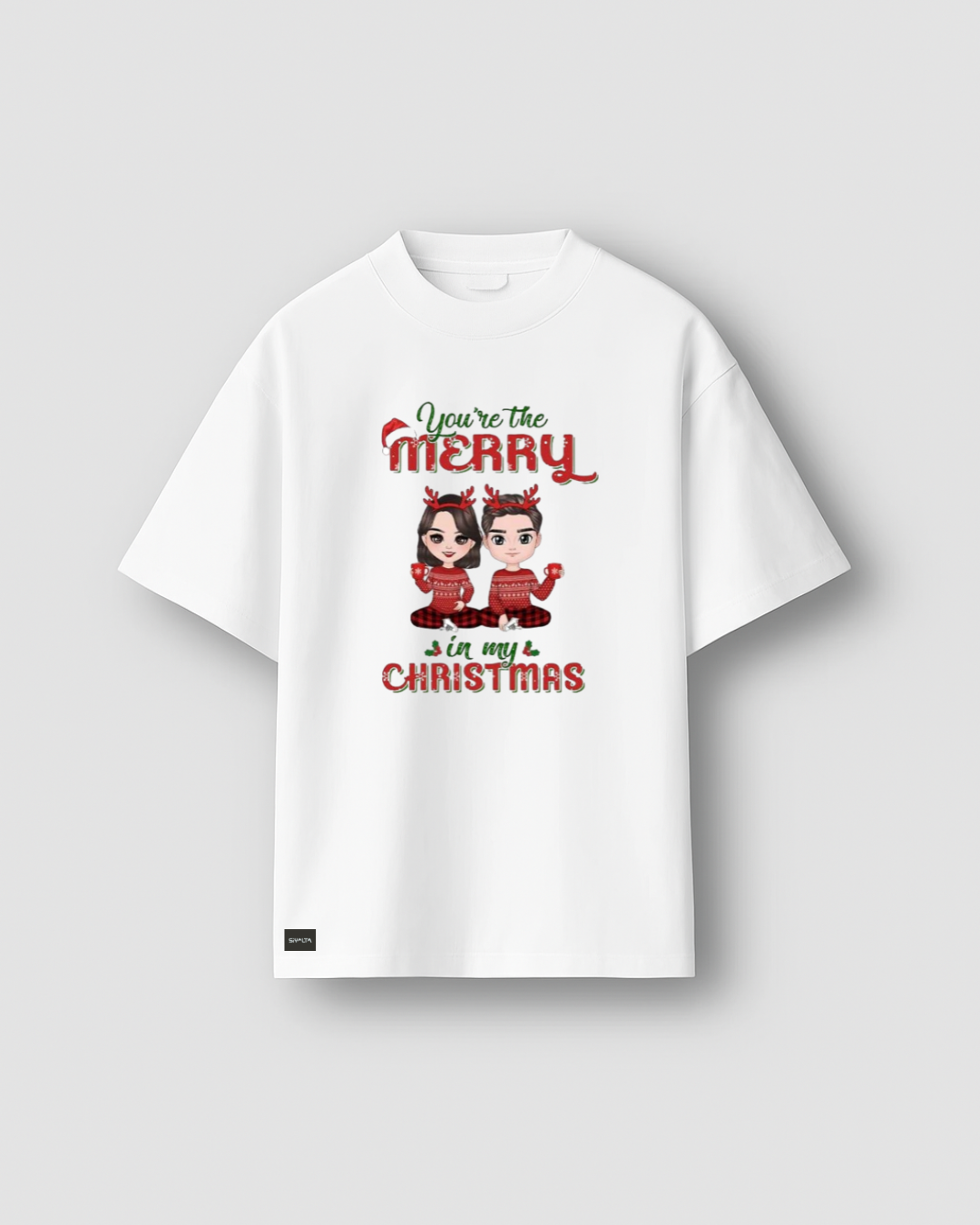 Siyalta – You’re the Merry in My Christmas | Oversized T-Shirt, Short Sleeve, Casual Fit