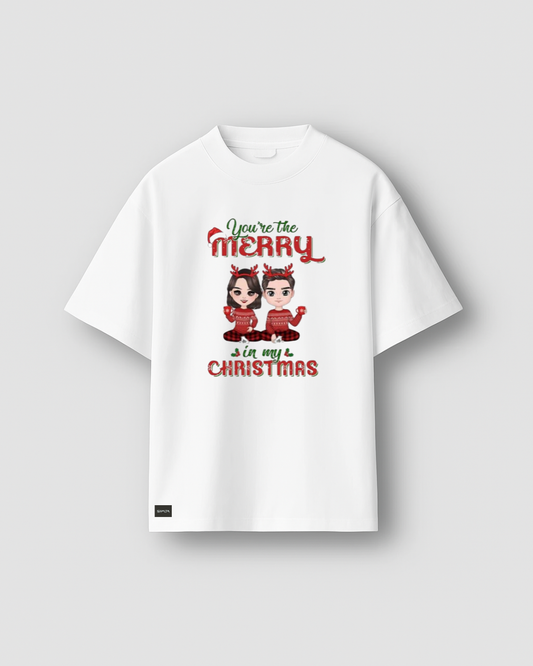 Siyalta – You’re the Merry in My Christmas | Oversized T-Shirt, Short Sleeve, Casual Fit