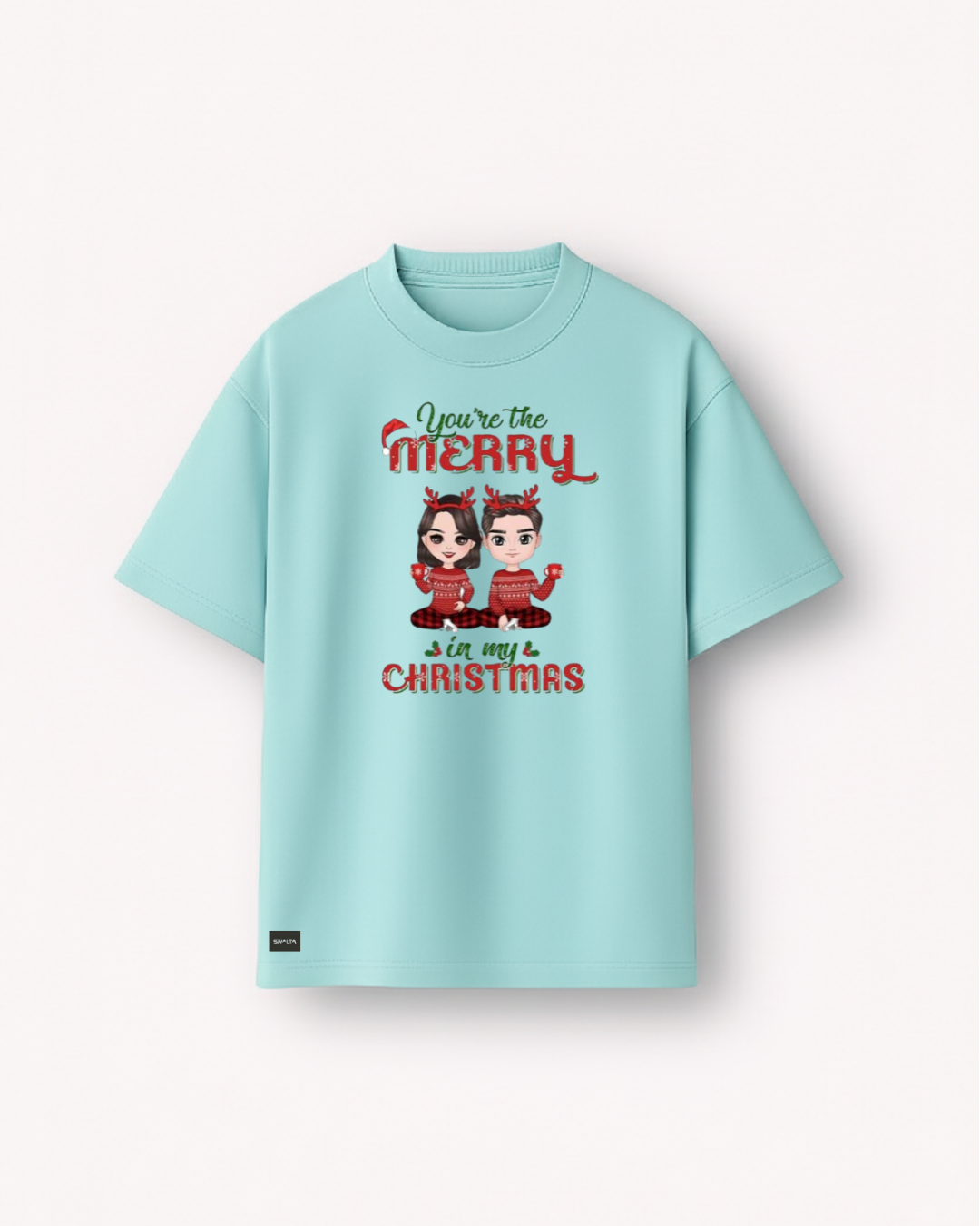 Siyalta – You’re the Merry in My Christmas | Oversized T-Shirt, Short Sleeve, Casual Fit