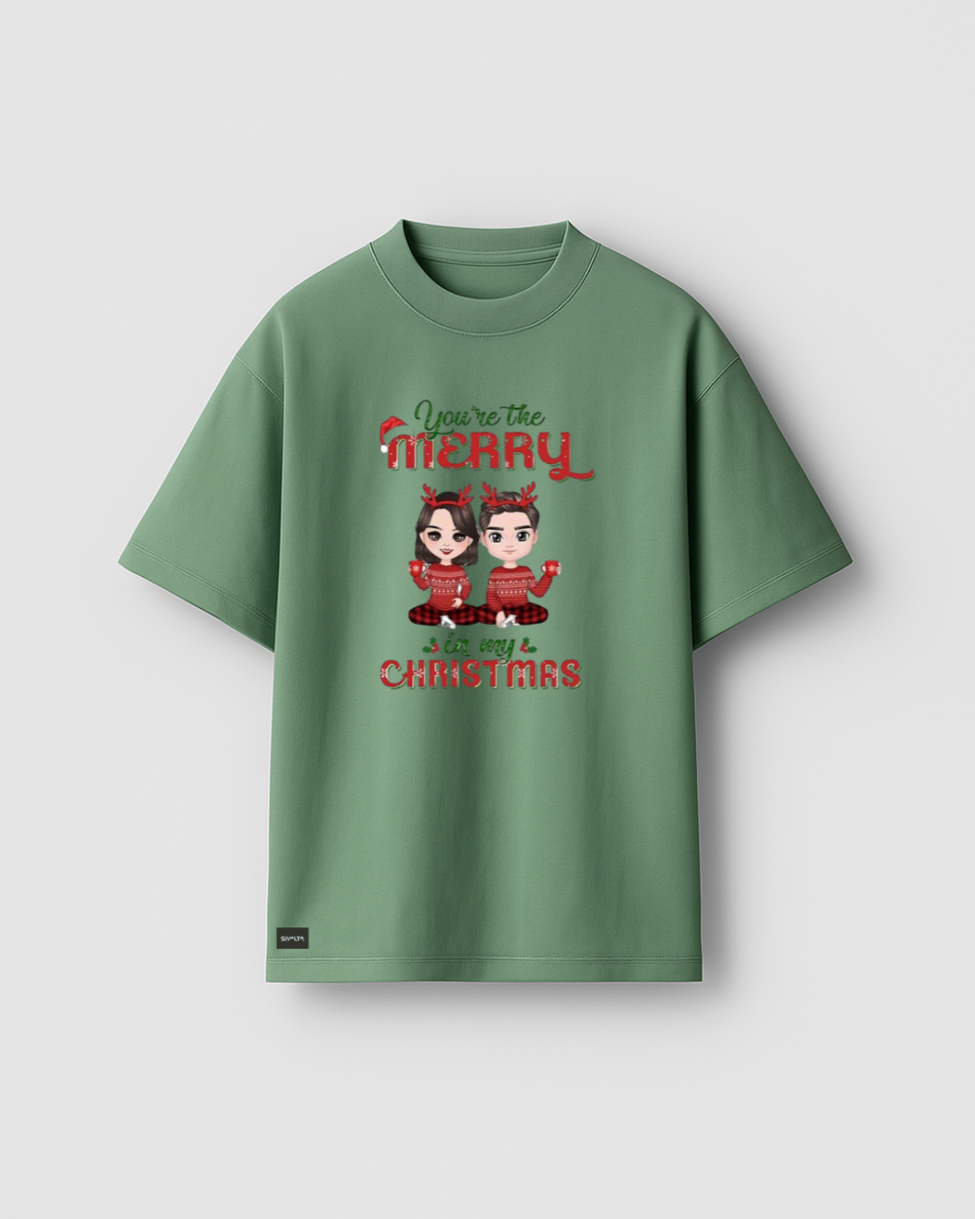 Siyalta – You’re the Merry in My Christmas | Oversized T-Shirt, Short Sleeve, Casual Fit