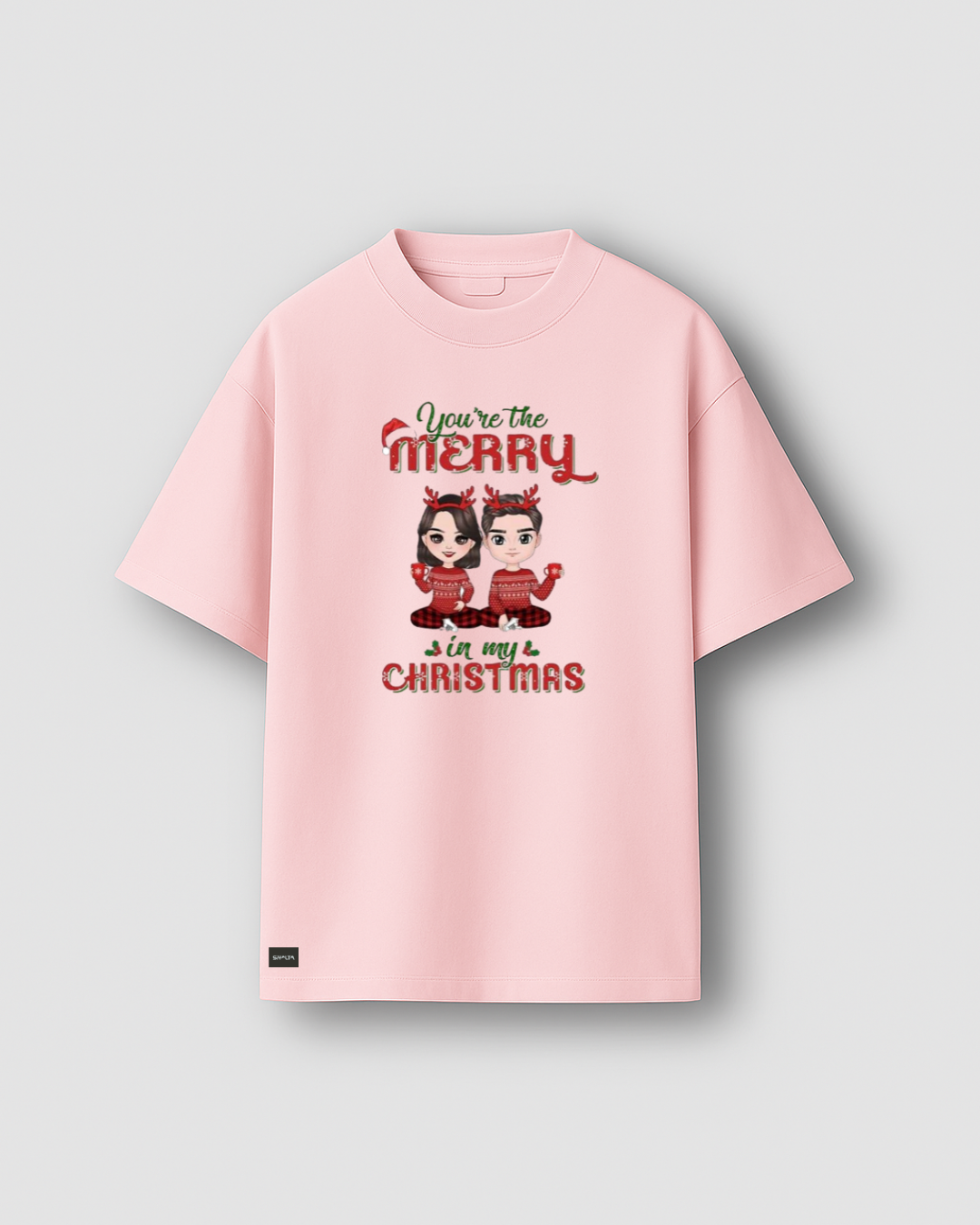 Siyalta – You’re the Merry in My Christmas | Oversized T-Shirt, Short Sleeve, Casual Fit