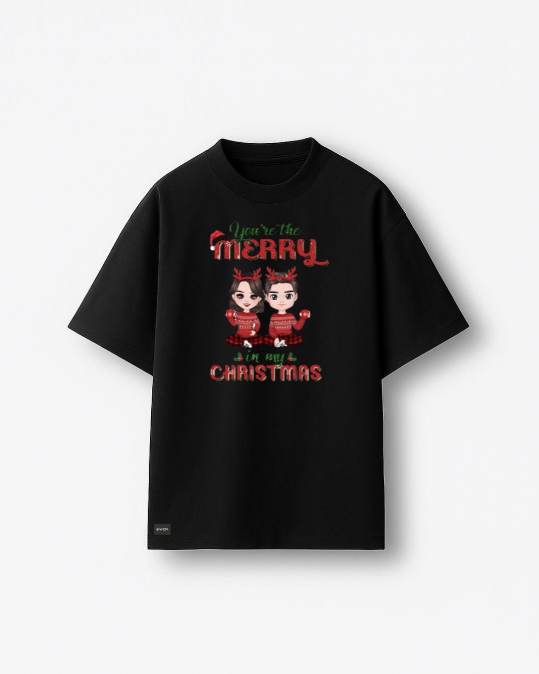 Siyalta – You’re the Merry in My Christmas | Oversized T-Shirt, Short Sleeve, Casual Fit