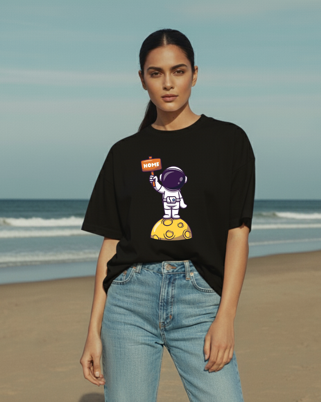 Siyalta – Lunar Roots | Oversized T-Shirt, Short Sleeve, Casual Fit