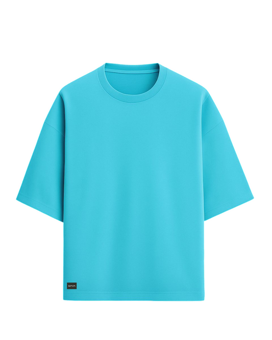 Siyalta – Ocean Blue | Oversized T-Shirt – ocean blue, Short Sleeve, Casual Fit