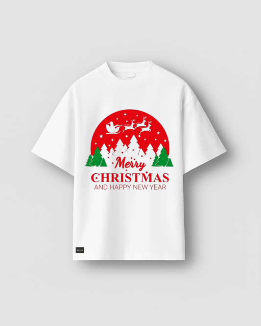 Siyalta – Red Moon Sleigh Ride | Oversized T-Shirt, Short Sleeve, Casual Fit